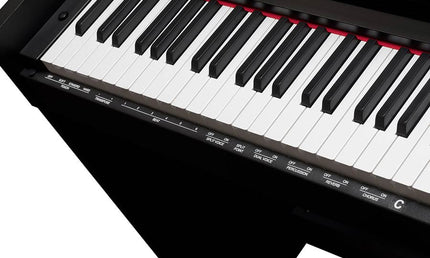 compact digital home piano, 88 keys graded hammer action, 2 x 10 watt, black