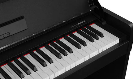 compact digital home piano, 88 keys graded hammer action, 2 x 10 watt, black