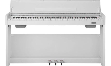 compact digital home piano, 88 keys graded hammer action, 2 x 10 watt, white