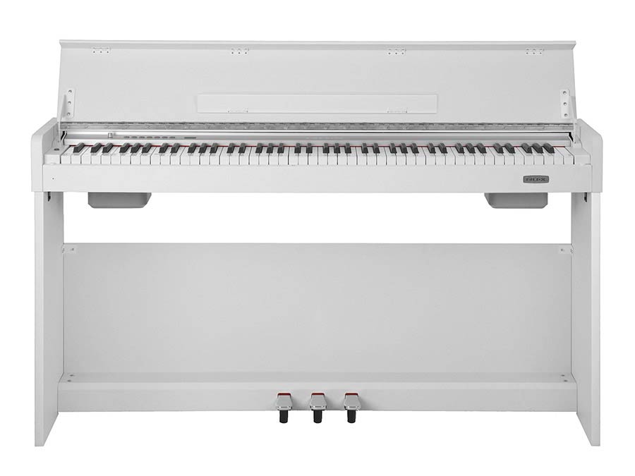 compact digital home piano, 88 keys graded hammer action, 2 x 10 watt, white