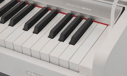 compact digital home piano, 88 keys graded hammer action, 2 x 10 watt, white