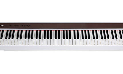 digital stage piano, 88 keys graded hammer action, 2 x 10 watt, white