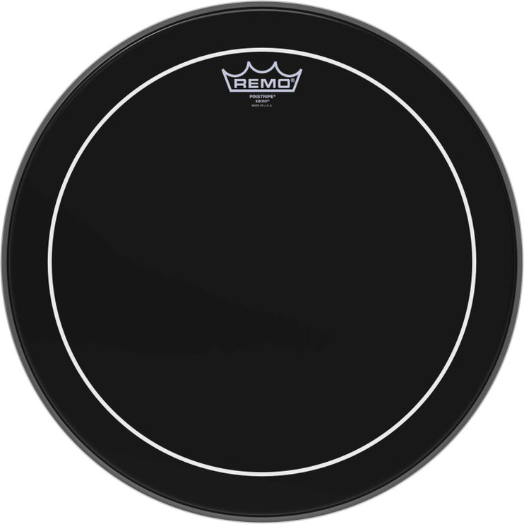 Remo - ES-0616-PS - 16" Ebony Pinstripe Snare/ Floortom head