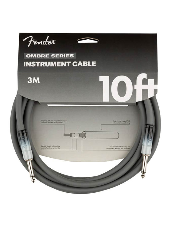 Fender - 990810248 - 10ft Ombré cable – Cable, Silver