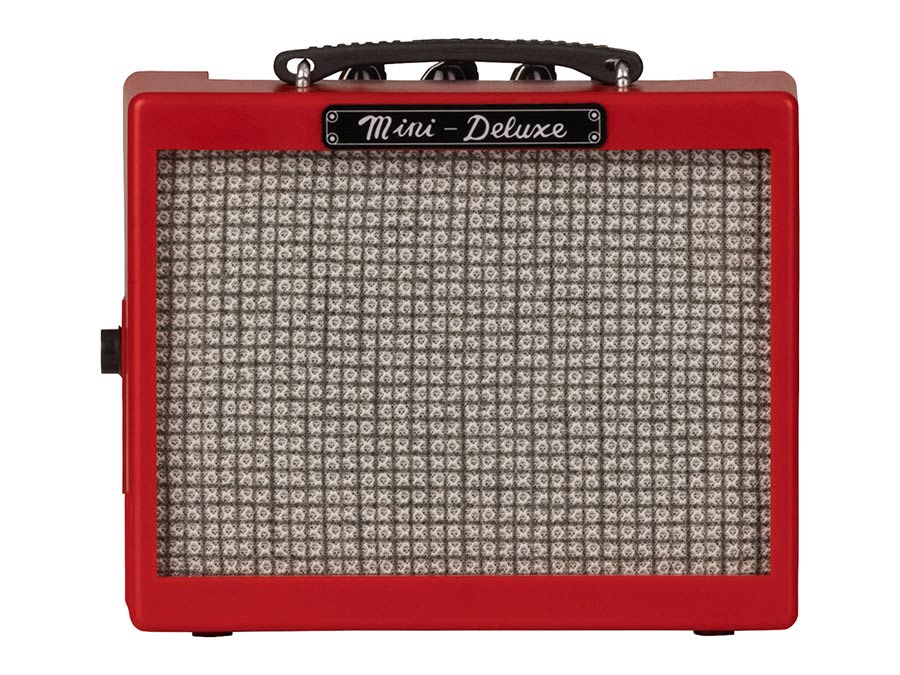 battery amp mini Deluxe Amp, red, plastic housing, 1W, 1x3" speaker