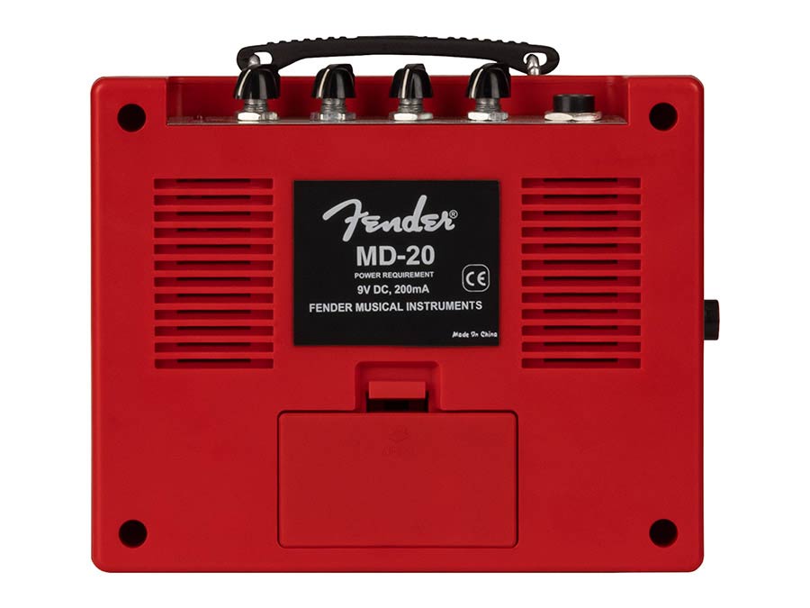 battery amp mini Deluxe Amp, red, plastic housing, 1W, 1x3" speaker