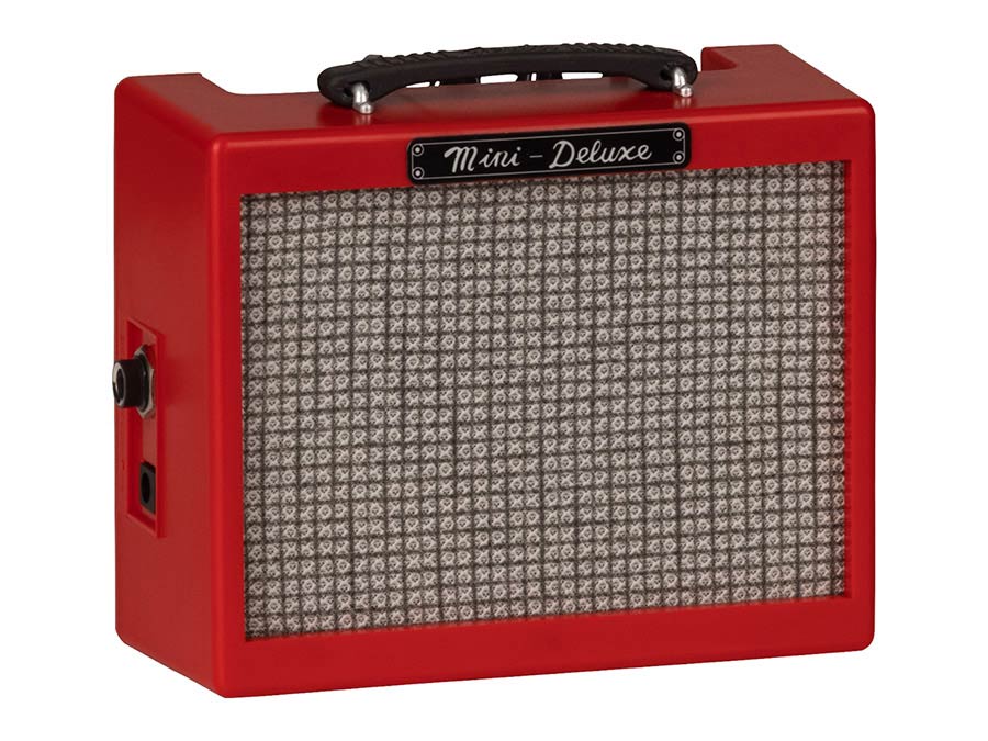Fender - 234810009 - Battery Amp Mini Deluxe Amp, Red, Plastic Housing, 1W, 1X3" Speaker