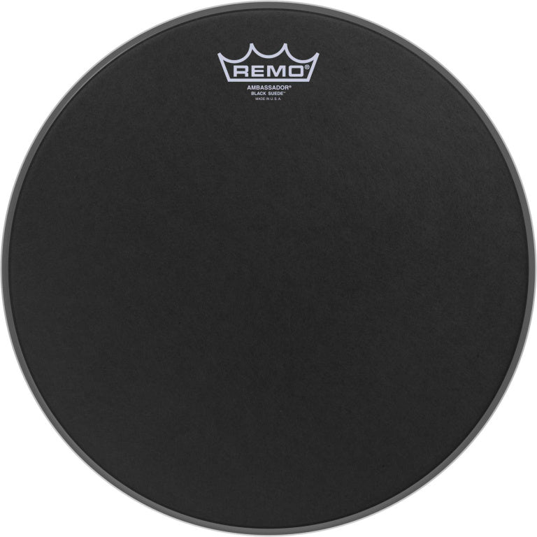 Remo - BA-0813-ES - 13" Black Suede Ambassador Tom/ snare Head