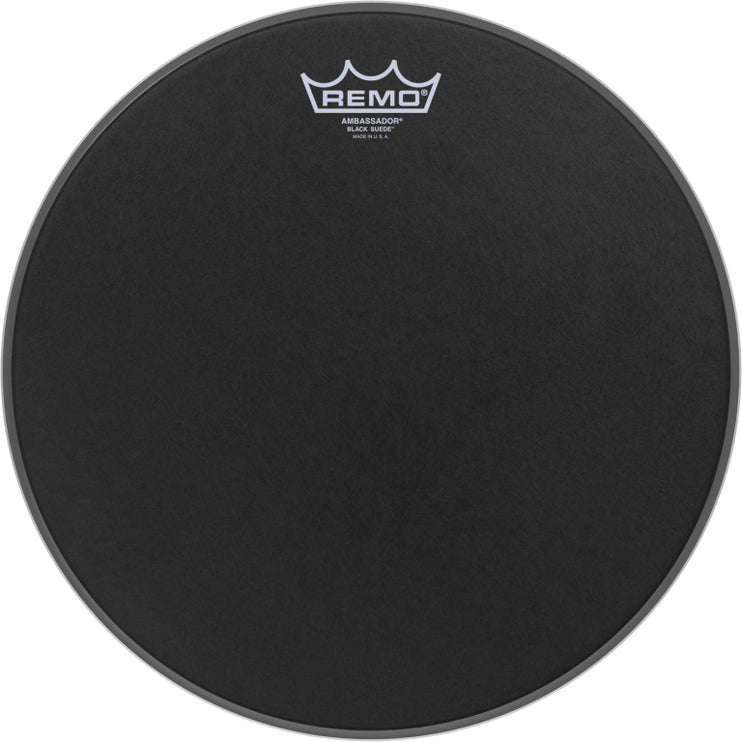 Remo - BA-0813-ES - 13" Black Suede Ambassador Tom/ snare Head
