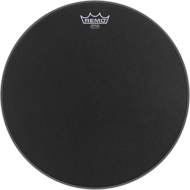 Remo - BE-0816-ES - 16" Black Suede Emperor Snare/ Floortom head