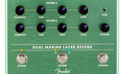 Dual Marine Layer Reverb, effects pedal for guitar or bass