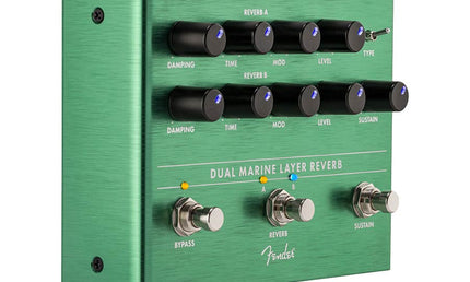 Dual Marine Layer Reverb, effects pedal for guitar or bass