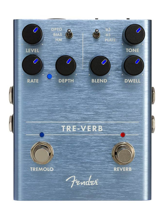 Tre-Verb Digital Reverb/Tremolo, effects pedal for guitar or bass