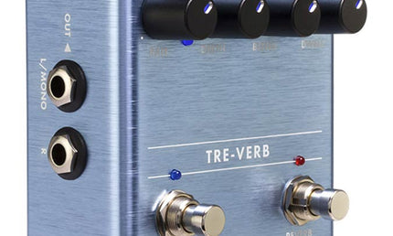 Tre-Verb Digital Reverb/Tremolo, effects pedal for guitar or bass