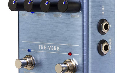 Tre-Verb Digital Reverb/Tremolo, effects pedal for guitar or bass