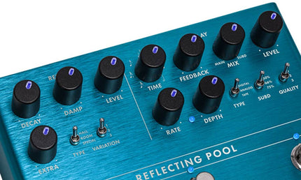 Reflecting Pool Delay/Reverb, effects pedal for guitar or bass