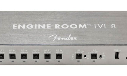 Engine Room LVL8, effects pedal power supply , 6x 9V + 2x 9/12/18V isolated outputs, 230V EUR