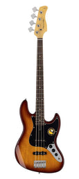 4-string passive bass guitar tobacco sunburst