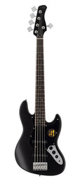 5-string passive bass guitar satin black