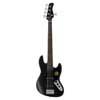 5-string passive bass guitar satin black