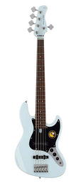 5-string passive bass guitar sonic blue