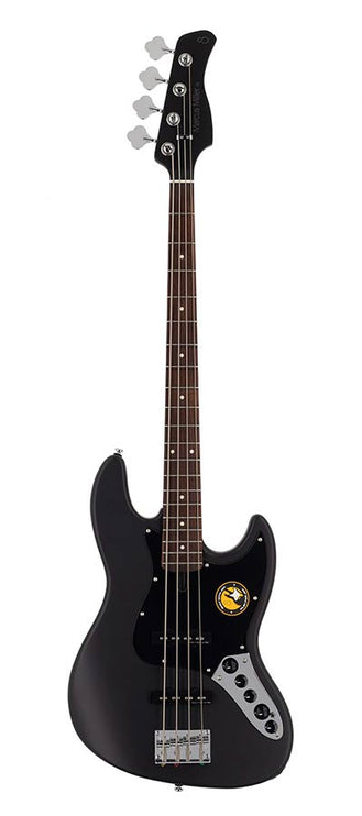 4-string active bass guitar satin black