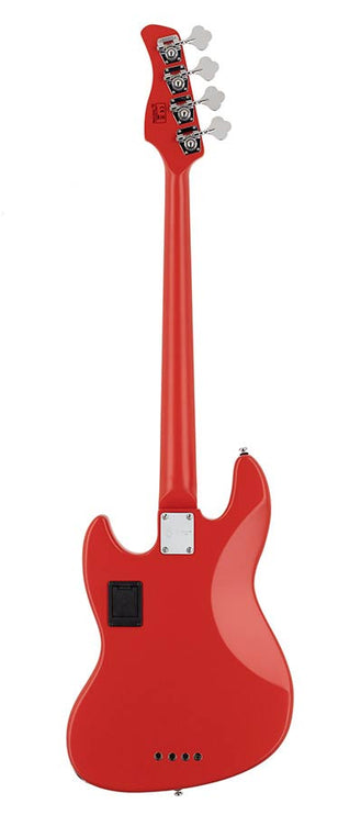 4-string active bass guitar satin red