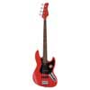 4-string active bass guitar satin red