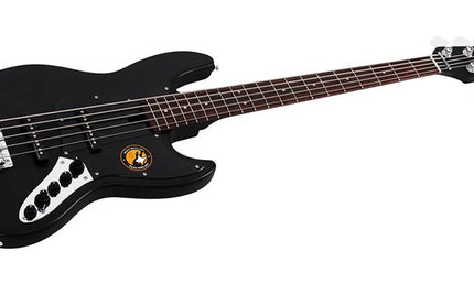 5-string active bass guitar satin black