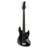 5-string active bass guitar satin black