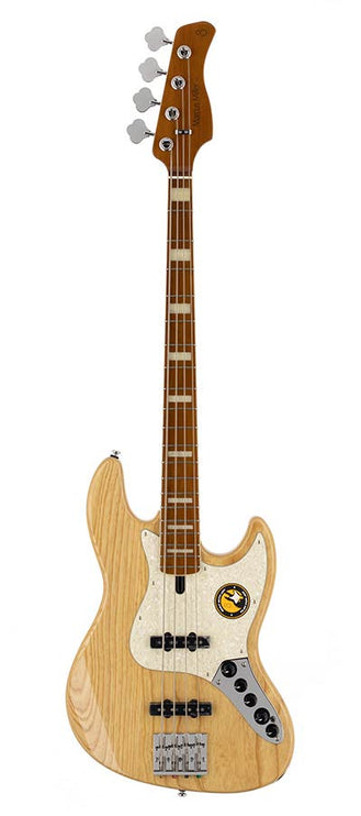 swamp ash 4-string active bass guitar natural