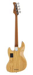 swamp ash 4-string active bass guitar natural