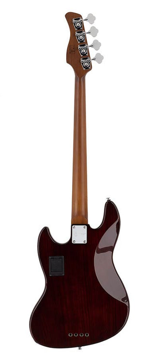 Sire Basses - V8 S4/ts - Swamp Ash 4-String Active Bass Guitar – Tobacco Sunburst