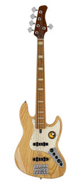 swamp ash 5-string active bass guitar natural