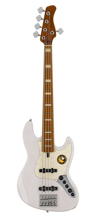 Sire Basses - V8 S5/WB - swamp ash 5-string active bass guitar white blonde – Guitar White