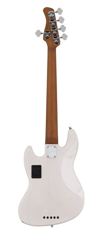 swamp ash 5-string active bass guitar white blonde