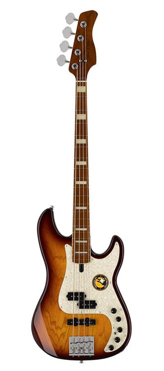 swamp ash 4-string active bass guitar tobacco sunburst