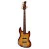 swamp ash + flamed maple 5-string active bass guitar tobacco sunburst, with hardcase