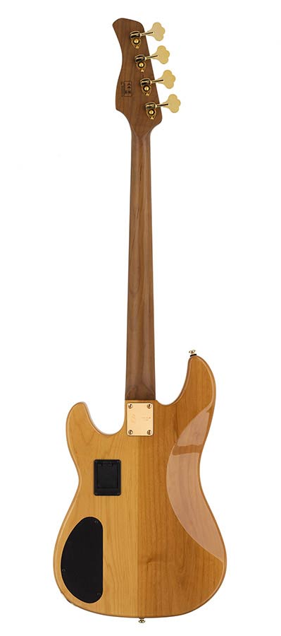 Sire Basses - P10 Dx4/nt - Swamp Ash + Flamed Maple 4-String Active Bass Guitar – Natural,