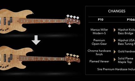 swamp ash + flamed maple 4-string active bass guitar natural, with hard case