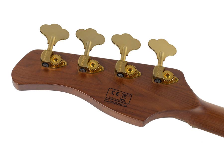 Sire Basses - P10 Dx4/nt - Swamp Ash + Flamed Maple 4-String Active Bass Guitar – Natural,