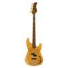 swamp ash + flamed maple 4-string active bass guitar natural, with hard case