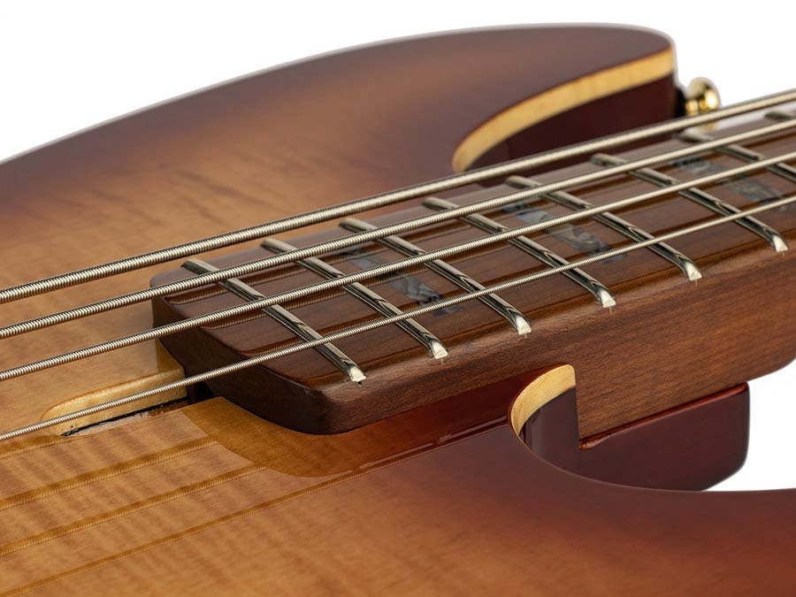 Sire Basses - P10 Dx4/ts - Swamp Ash + Flamed Maple 4-String Active Bass Guitar– Tobacco Sunburst,