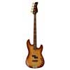 swamp ash + flamed maple 4-string active bass guitar tobacco sunburst, with hard case