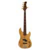 swamp ash + flamed maple 5-string active bass guitar natural, with hard case