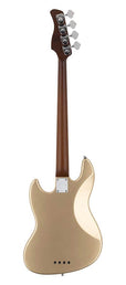 alder 4-string passive bass guitar champagne gold metallic