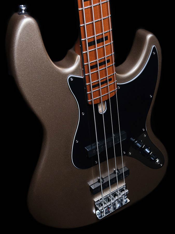Sire Basses - V5 A4/cgm - Alder 4-String Passive Bass Guitar – Champagne Gold