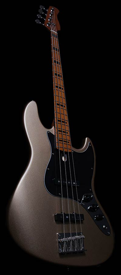 Sire Basses - V5 A4/cgm - Alder 4-String Passive Bass Guitar – Champagne Gold