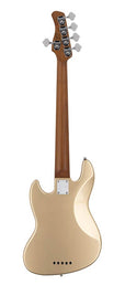 alder 5-string passive bass guitar champagne gold metallic