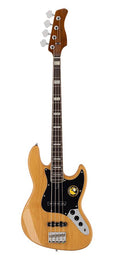 alder 4-string passive bass guitar natural